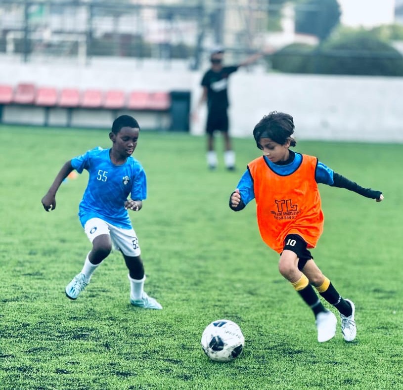 Football coaching for kids in Dubai by Touchline Academy